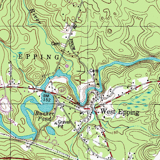 Topographic Map of Falcon Station Heliport, NH