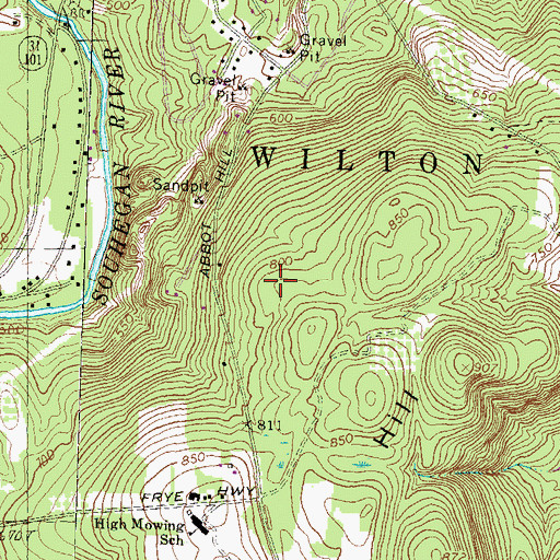 Topographic Map of Shanklin Heliport, NH