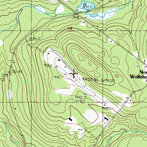 Topographic Map of Mountain View Field, NH