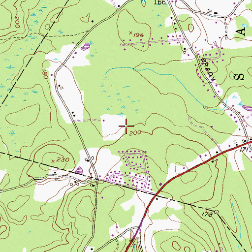 Topographic Map of WNNW-AM (Salem), NH
