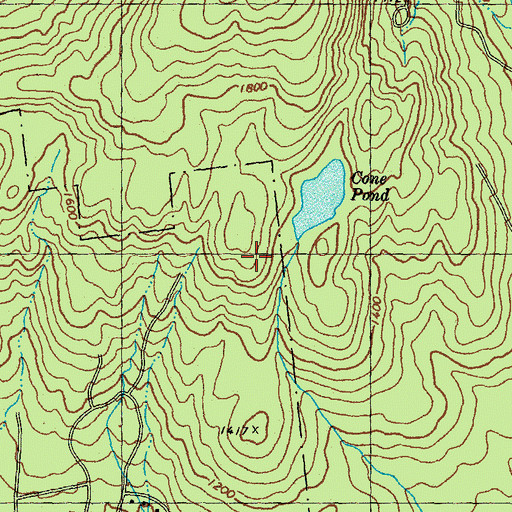Topographic Map of WVFM-FM (Campton), NH