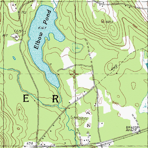 Topographic Map of Town of Andover, NH