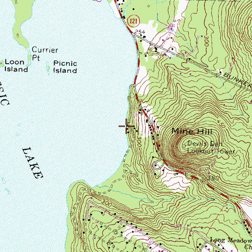 Topographic Map of Town of Auburn, NH