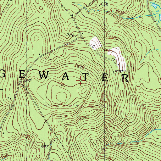 Topographic Map of Town of Bridgewater, NH