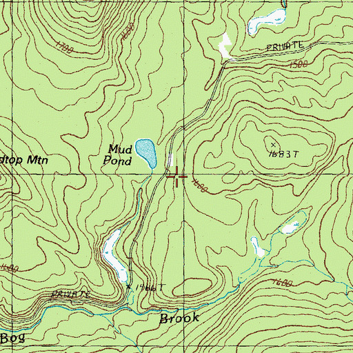 Topographic Map of Township of Cambridge, NH