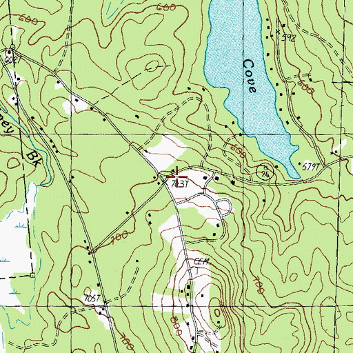 Topographic Map of Town of Center Harbor, NH