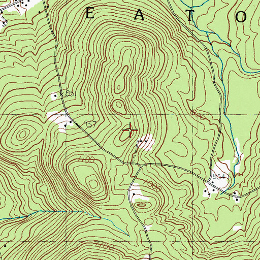Topographic Map of Town of Eaton, NH