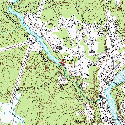 Topographic Map of City of Franklin, NH