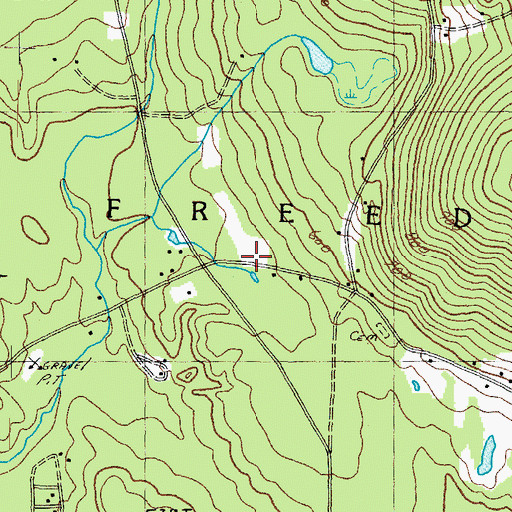 Topographic Map of Town of Freedom, NH