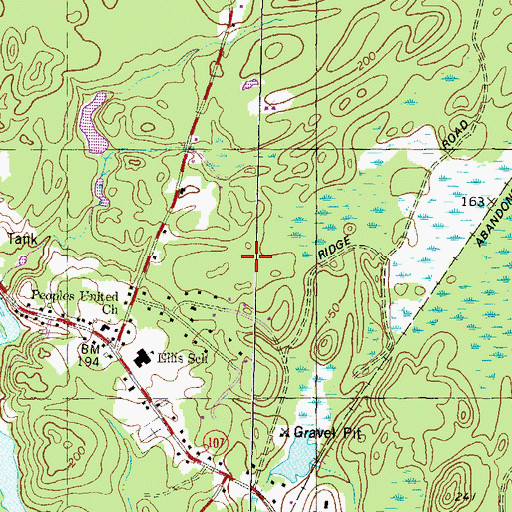 Topographic Map of Town of Fremont, NH