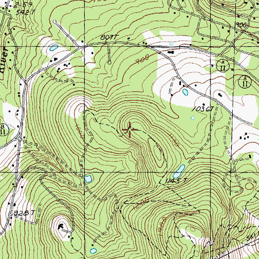 Topographic Map of Town of Gilford, NH