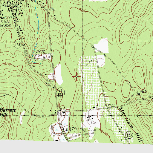 Topographic Map of Town of Greenville, NH