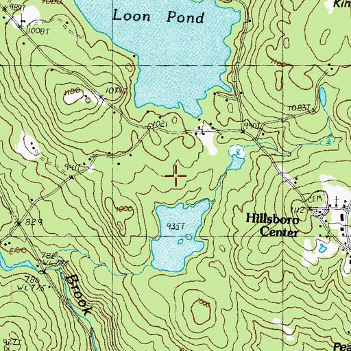 Topographic Map of Town of Hillsborough, NH