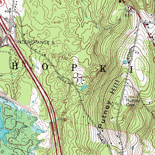 Topographic Map of Town of Hopkinton, NH