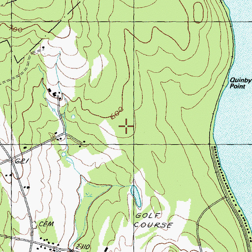Topographic Map of City of Laconia, NH