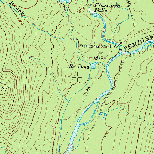 Topographic Map of Town of Lincoln, NH