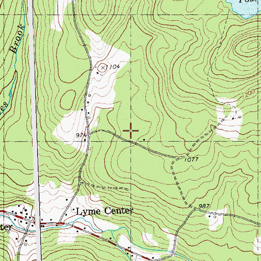 Topographic Map of Town of Lyme, NH