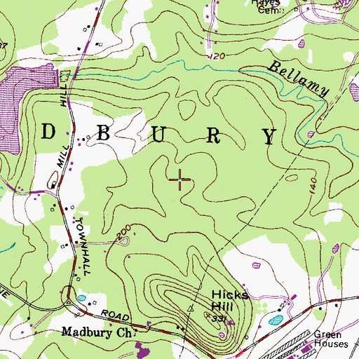 Topographic Map of Town of Madbury, NH