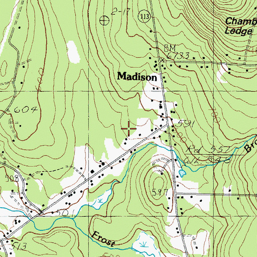 Topographic Map of Town of Madison, NH