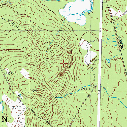 Topographic Map of Town of Milton, NH