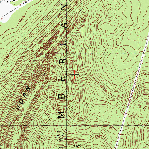 Topographic Map of Town of Northumberland, NH