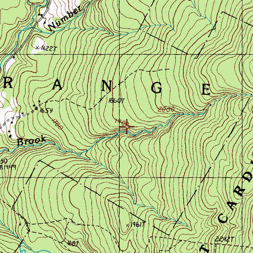 Topographic Map of Town of Orange, NH