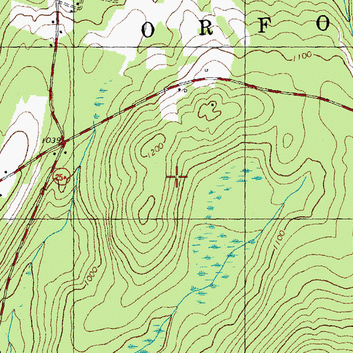 Topographic Map of Town of Orford, NH