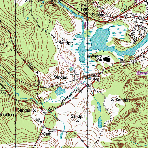 Topographic Map of Town of Raymond, NH