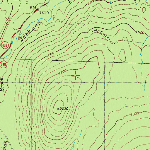 Topographic Map of Town of Woodstock, NH