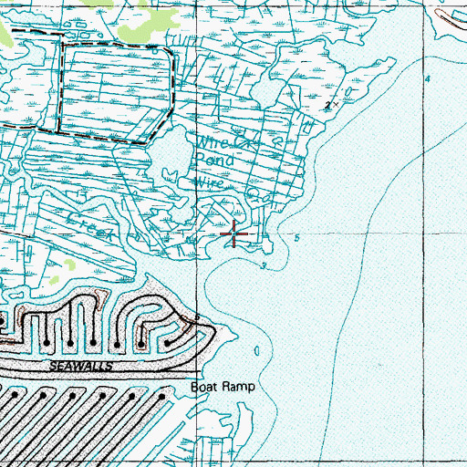 Topographic Map of Wire Creek, NJ