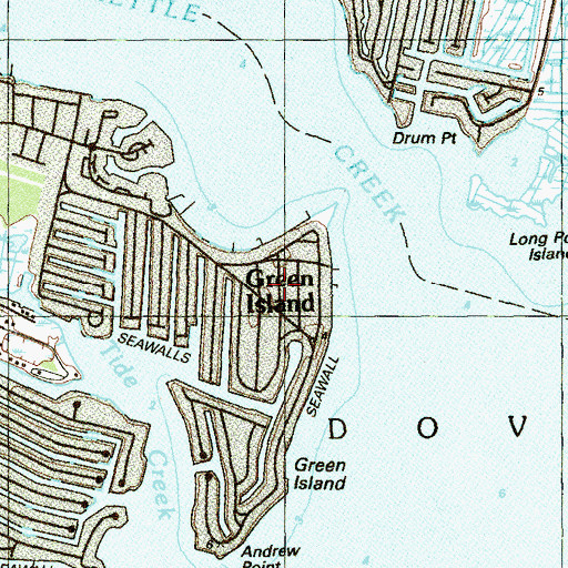 Topographic Map of Green Island, NJ