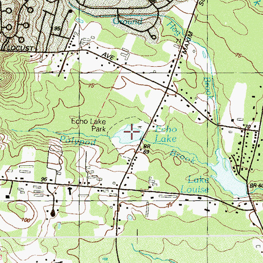 Topographic Map of Echo Lake Park, NJ