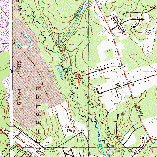 Topographic Map of Riverwood Park, NJ