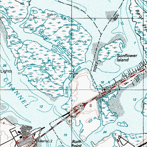 Topographic Map of Little Panama, NJ