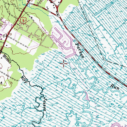 Topographic Map of Edwin B Forsythe National Wildlife Refuge, NJ