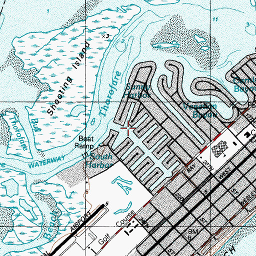 Topographic Map of South Harbor, NJ