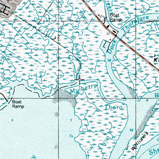 Topographic Map of Isaacs Creek, NJ