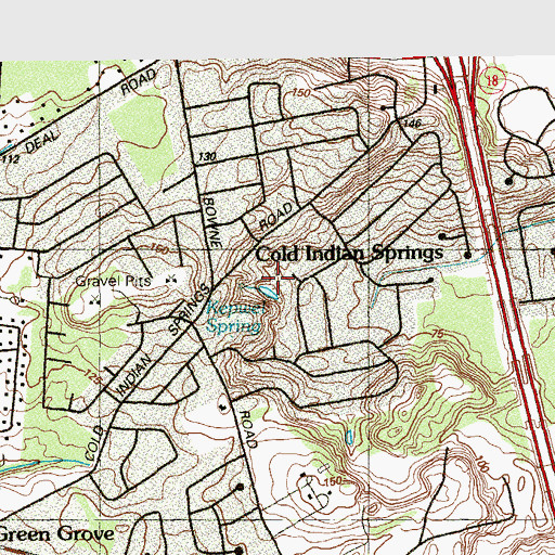 Topographic Map of Kepwel Spring, NJ