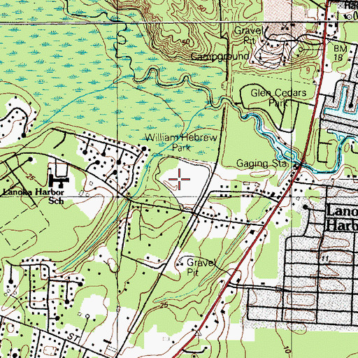Topographic Map of William Hebrew Park, NJ