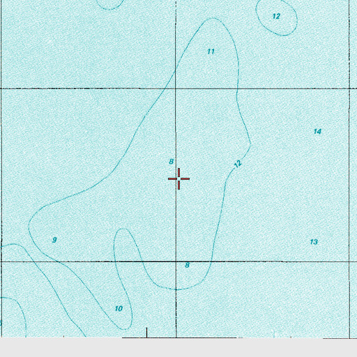 Topographic Map of Ben Davis Point Shoal, NJ