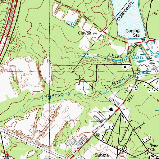 Topographic Map of Davenport School, NJ