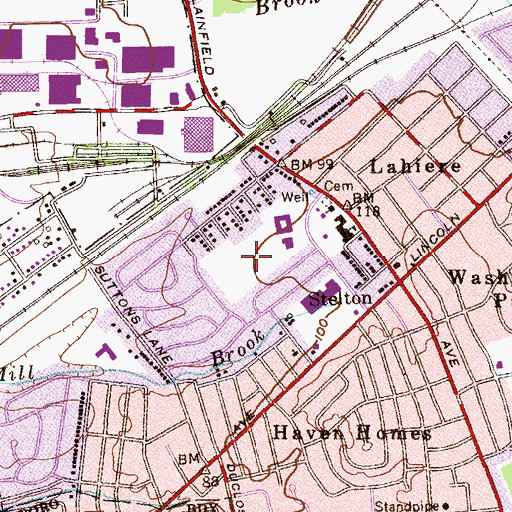 Topographic Map of Lindenau, NJ