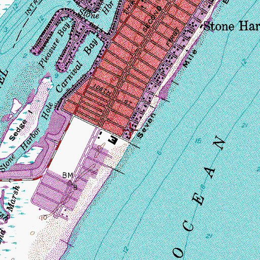 Topographic Map of Interchange Number 6, NJ