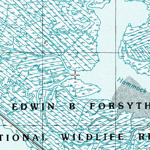 Topographic Map of Rubes Creek, NJ