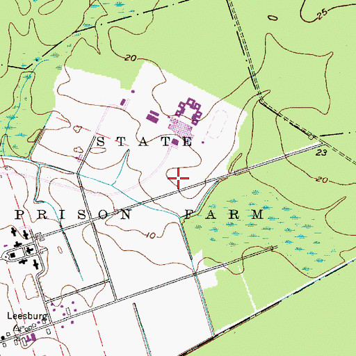 Topographic Map of New Jersey State Prison Farm, NJ