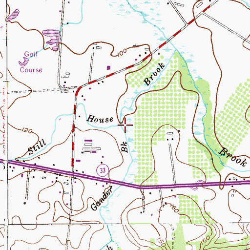 Topographic Map of Gander Brook, NJ