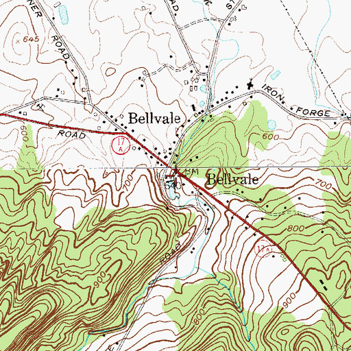 Topographic Map of Long House Creek, NJ