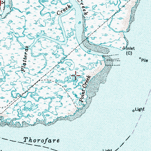 Topographic Map of Point Creek, NJ