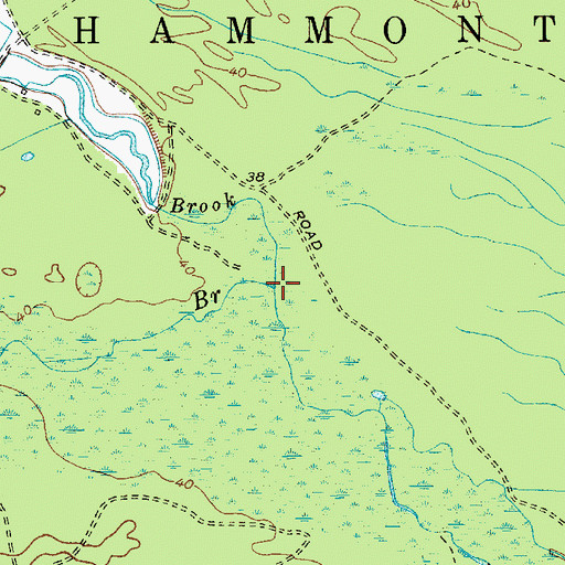 Topographic Map of Albertson Brook, NJ