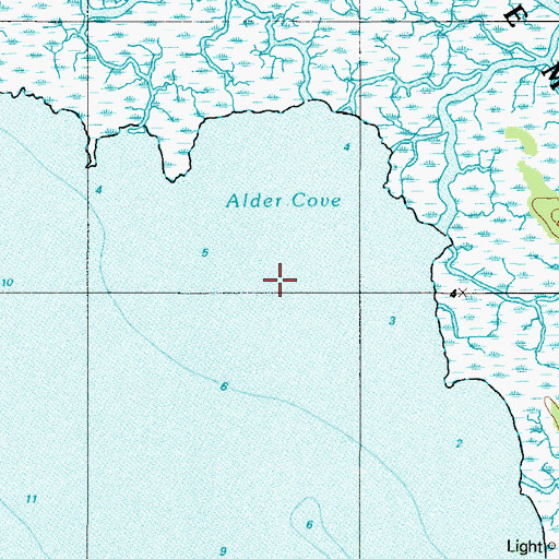 Topographic Map of Alder Cove, NJ
